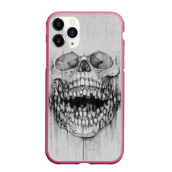 Чехол для iPhone 11 Pro Max матовый Dentist skull