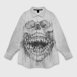Мужская рубашка oversize 3D Dentist skull