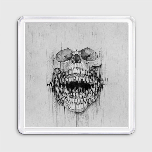 Магнит 55*55 Dentist skull