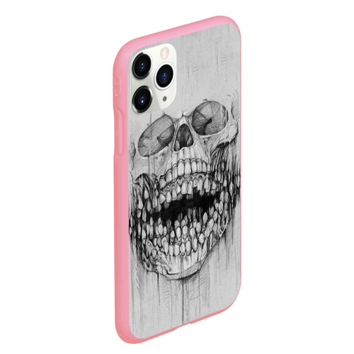 Чехол для iPhone 11 Pro Max матовый Dentist skull, цвет баблгам - фото 3