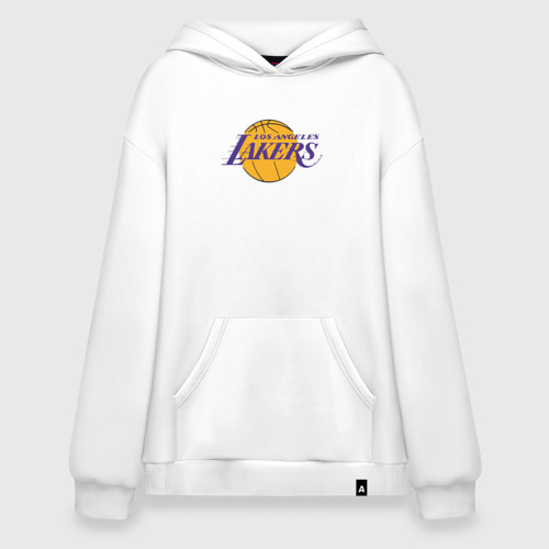 Худи SuperOversize хлопок USA LA lakers, цвет белый