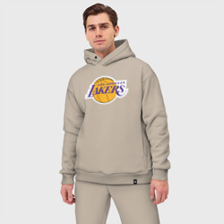 Мужской костюм oversize хлопок USA LA lakers - фото 2