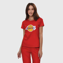 Женская пижама хлопок USA LA lakers - фото 2