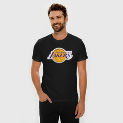 Мужская футболка хлопок Slim USA LA lakers - фото 2