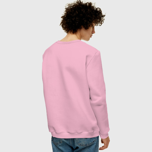 Мужской свитшот хлопок USA LA lakers, цвет светло-розовый - фото 4