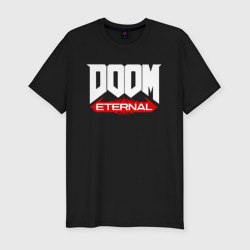 Doom Дум – Мужская футболка хлопок Slim с принтом купить