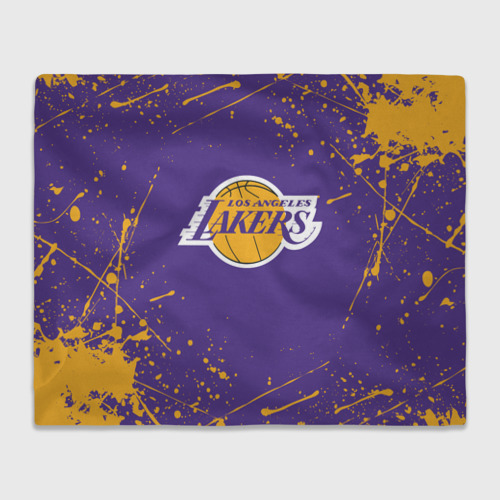 Плед с принтом LA Lakers, вид спереди №1