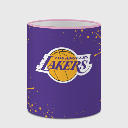 Кружка с полной запечаткой LA Lakers, цвет Кант розовый - фото 4