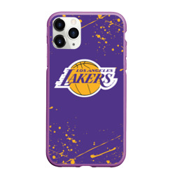 Чехол для iPhone 11 Pro Max матовый LA Lakers