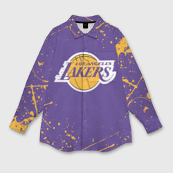 Мужская рубашка oversize 3D LA Lakers