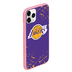 Чехол для iPhone 11 Pro Max матовый LA Lakers - фото 2