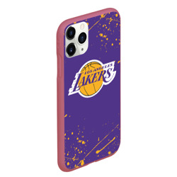 Чехол для iPhone 11 Pro Max матовый LA Lakers - фото 2