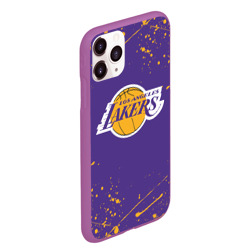 Чехол для iPhone 11 Pro Max матовый LA Lakers - фото 2