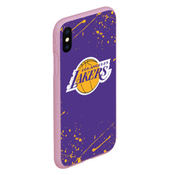 Чехол для iPhone XS Max матовый LA Lakers - фото 2