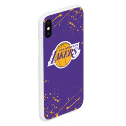 Чехол для iPhone XS Max матовый LA Lakers - фото 2