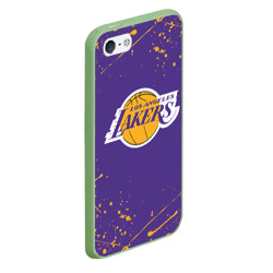 Чехол для iPhone 5/5S матовый LA Lakers - фото 2