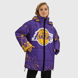 Женская зимняя куртка Oversize LA Lakers - фото 2