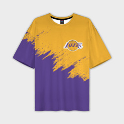 Мужская футболка oversize 3D LA Lakers Лейкерс