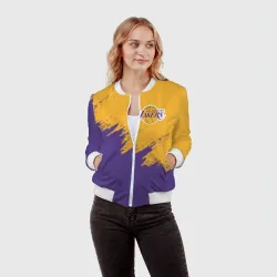 Женский бомбер 3D LA Lakers Лейкерс - фото 2