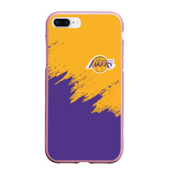 Чехол для iPhone 7Plus/8 Plus матовый LA Lakers Лейкерс