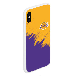 Чехол для iPhone XS Max матовый LA Lakers Лейкерс - фото 2