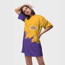 Платье-футболка 3D LA Lakers Лейкерс - фото 2