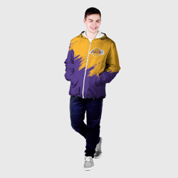 Мужская куртка 3D LA Lakers Лейкерс - фото 2