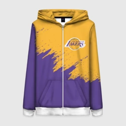 Женская толстовка 3D на молнии LA Lakers Лейкерс