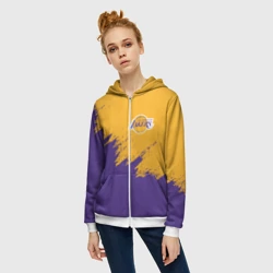 Женская толстовка 3D на молнии LA Lakers Лейкерс - фото 2