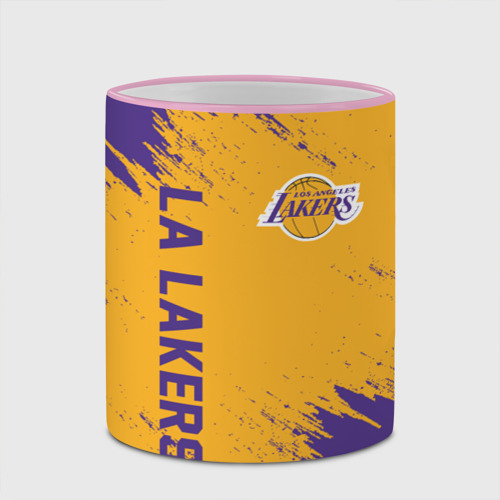 Кружка с полной запечаткой LA Lakers, цвет Кант розовый - фото 4