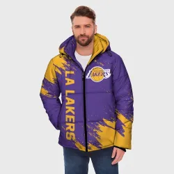 Мужская зимняя куртка 3D LA Lakers - фото 2