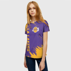 Женская футболка 3D LA Lakers - фото 2