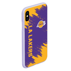 Чехол для iPhone XS Max матовый LA Lakers - фото 2