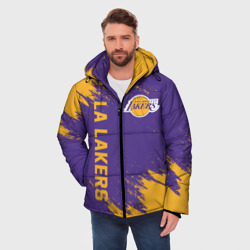 Мужская зимняя куртка 3D LA Lakers - фото 2