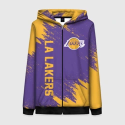 Женская толстовка 3D на молнии LA Lakers