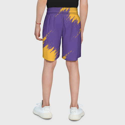 Детские спортивные шорты 3D LA Lakers, цвет 3D печать - фото 5