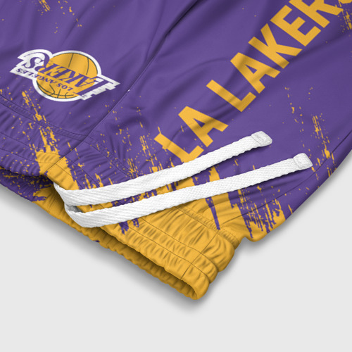 Детские спортивные шорты 3D LA Lakers, цвет 3D печать - фото 6