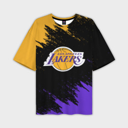 Мужская футболка oversize 3D LA Lakers