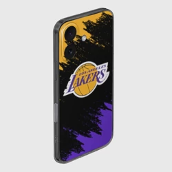 Чехол для iPhone 16 силиконовый с защитой камеры LA Lakers - фото 2