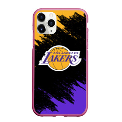 Чехол для iPhone 11 Pro Max матовый LA Lakers