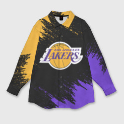 Мужская рубашка oversize 3D LA Lakers