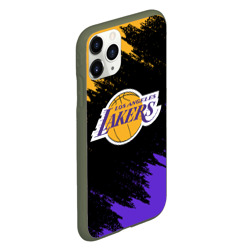 Чехол для iPhone 11 Pro матовый LA Lakers - фото 2
