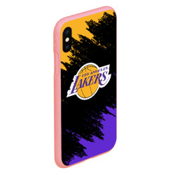 Чехол для iPhone XS Max матовый LA Lakers - фото 2