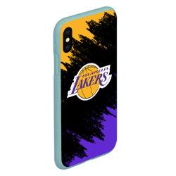 Чехол для iPhone XS Max матовый LA Lakers - фото 2