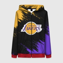 Женская толстовка 3D на молнии LA Lakers