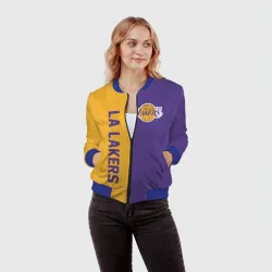 Женский бомбер 3D LA Lakers - фото 2