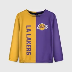 Детский лонгслив 3D LA Lakers