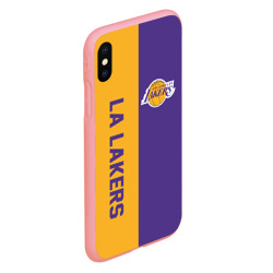 Чехол для iPhone XS Max матовый LA Lakers - фото 2