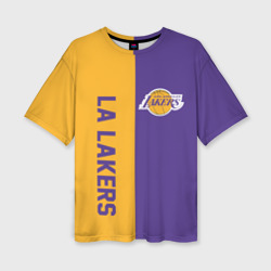 Женская футболка oversize 3D LA Lakers