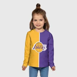 Детский лонгслив 3D LA Lakers - фото 2